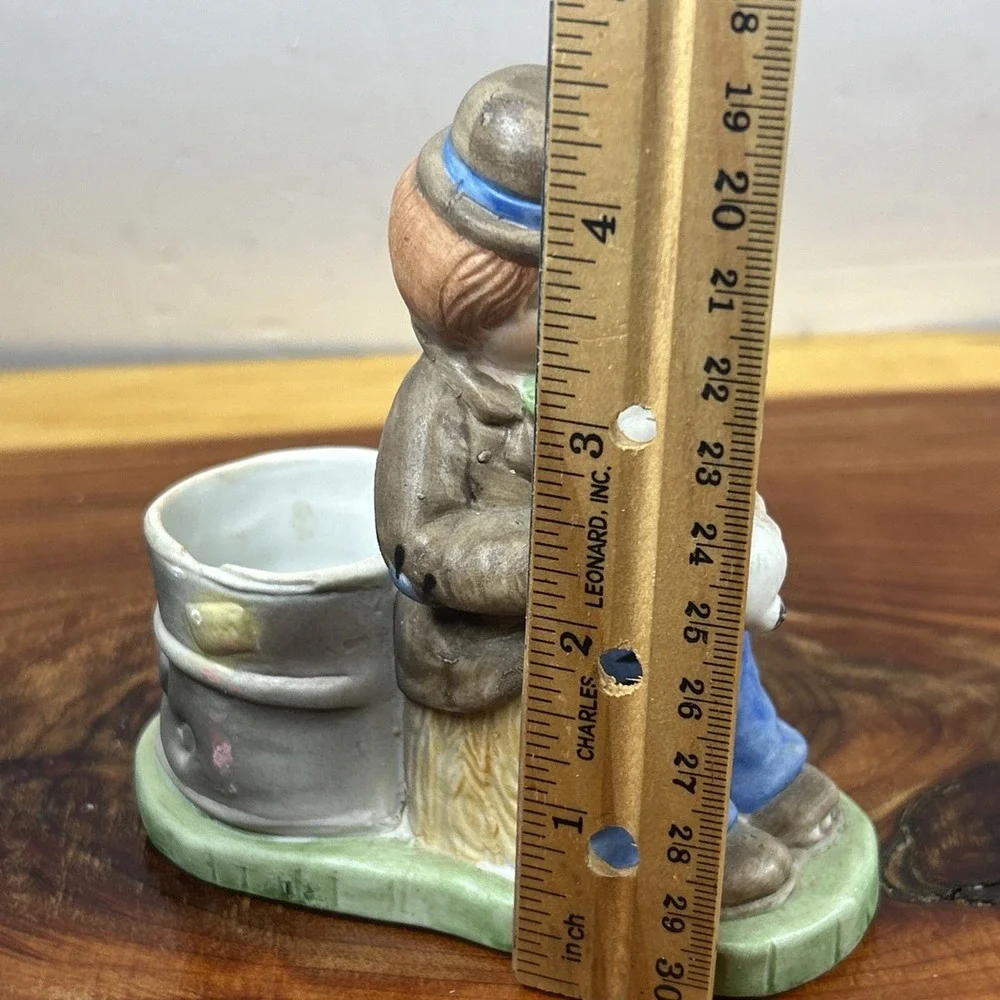 Vintage Jasco Hobo Luvkins Candle Holder‎ Clown Hobo With Puppy